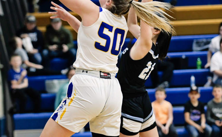 Avery Orth had 14 points and 12 rebounds during home basketball action vs. TDA.