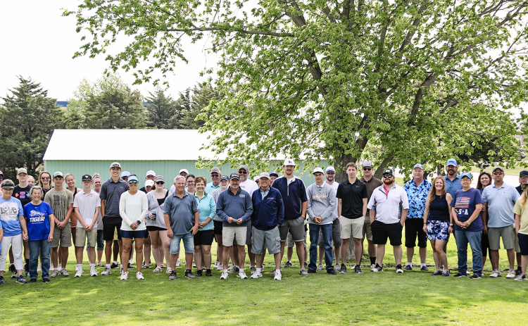 The golf tournament season is officially underway with the Annual Pair of Jacks Memorial Tournament drawing 26 teams to the course Sunday, May 29. The tournament was held in memory of Jack Ferguson and Jack Krueger and hosted by the Ferguson and Krueger families. The families said the tournament was held in celebration of two Wessington Springs men and their love for community, family, friends and golf.