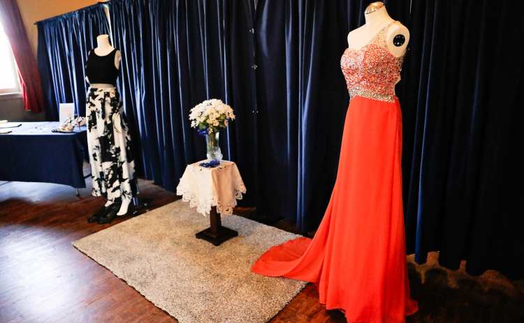 The Opera House was transformed into a prom dress boutique for the P.E.O. Priceless Prom event.