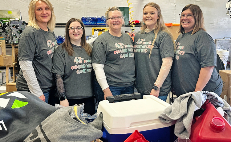 Onward Wolsey event organizers, from left: Kris Brandt, Hilary Hunt, Laura Bergquist, Jadyn Kahre, Michelle Johnson. (PHOTO COURTESY JADYN KAHRE)