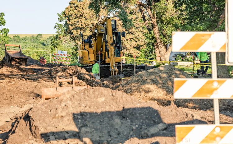Rain delays paving, but WS water main project remains on schedule