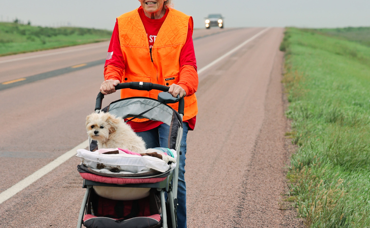 Marlene Grieve and her four-legged companion take on September challenge for veteran suicide prevention