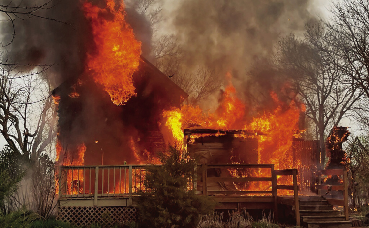 Fire Razes House North of Springs