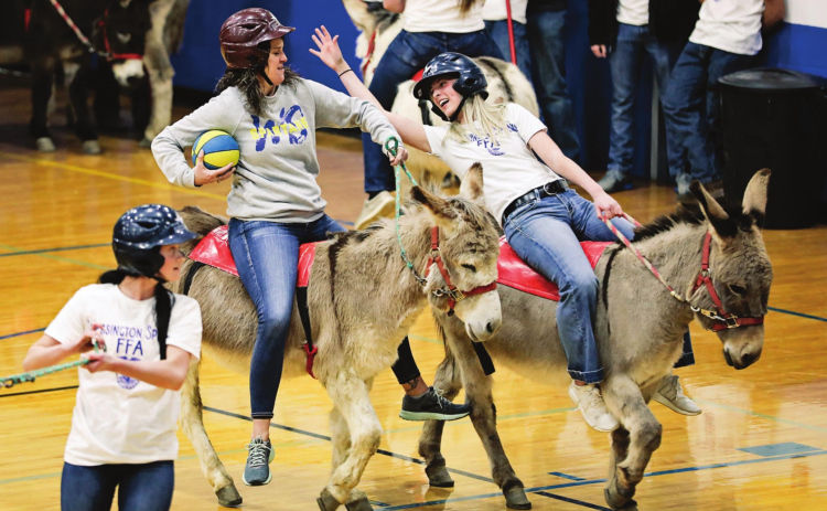 FFA-Sponsored Donkey Basketball Raises Funds for Food Pantry, Jerauld Co. Ambulance