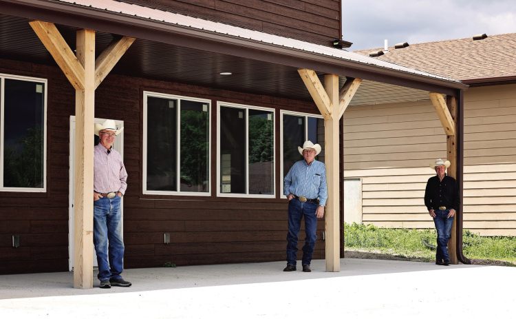 This week, band members of the Company Cowboys announced The Final Drive, a $15,000 matching challenge to complete the Kyle Evans Western Heritage Center. Shown left to right are: Dale Schimke, Lennis Fagerhaug and Brian Bergeleen.