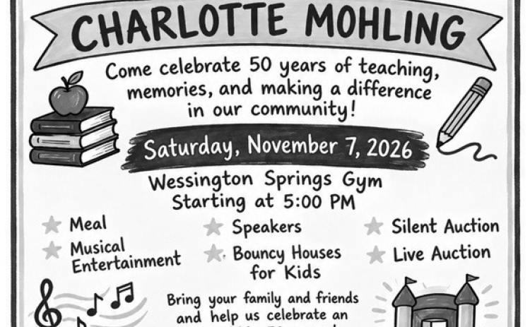 Celebration set for Nov. 7 to honor Charlotte Mohling’s 50-plus years at Wessington Springs Schools