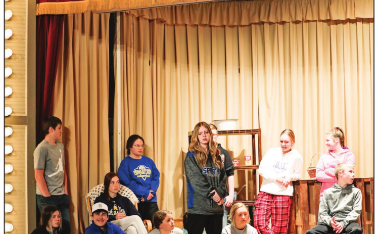 The Wessington Springs Middle and High School Drama Department has been busy rehearsing for this year’s Spring play, “The Last One Seen at the Scene of the Crime” by Betty Schram.